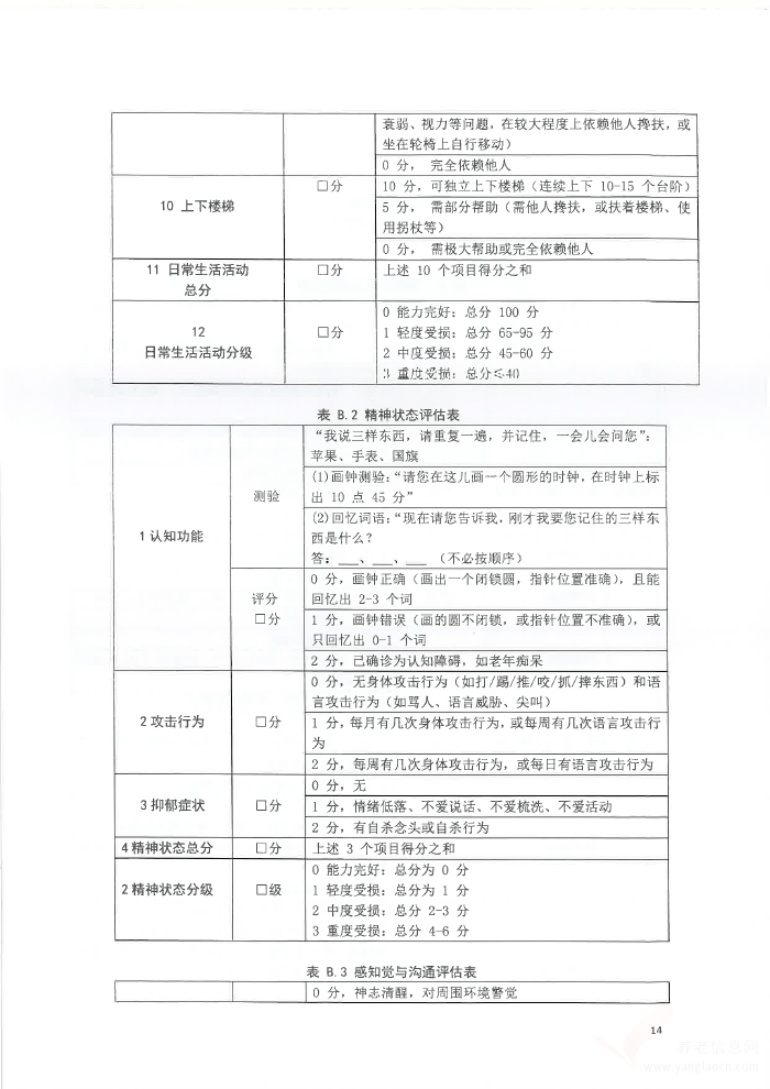 关于印发云南省养老机构照护标准 (试行)的通知