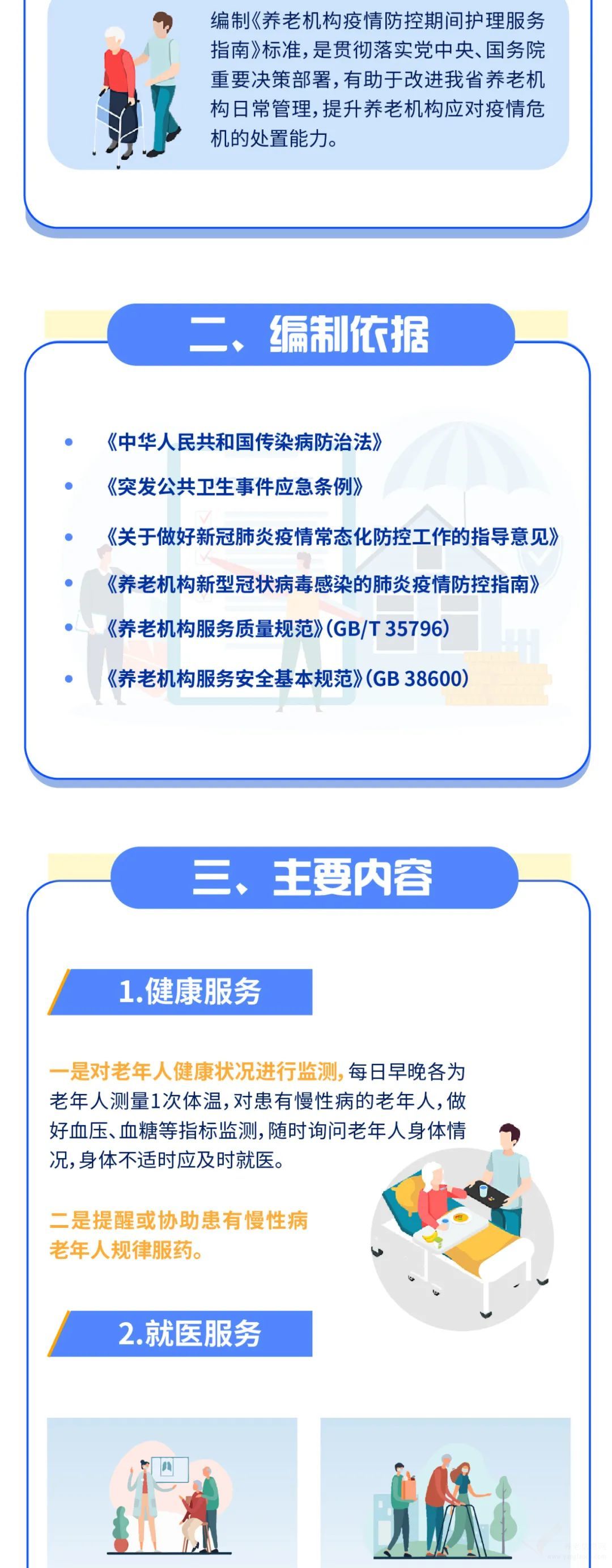 一图读懂养老机构疫情防控期间护理服务指南