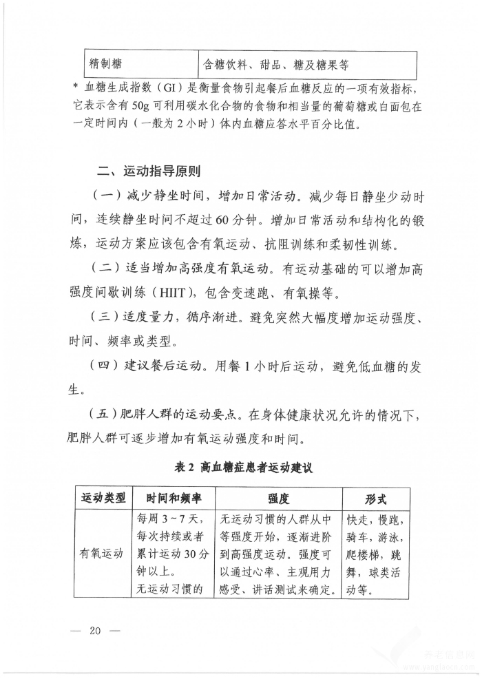 高血糖症营养和运动指导原则（2024年版）